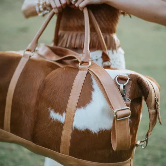  Travel bag <br> Cow Hide Travel Bag 8 qa2june_617